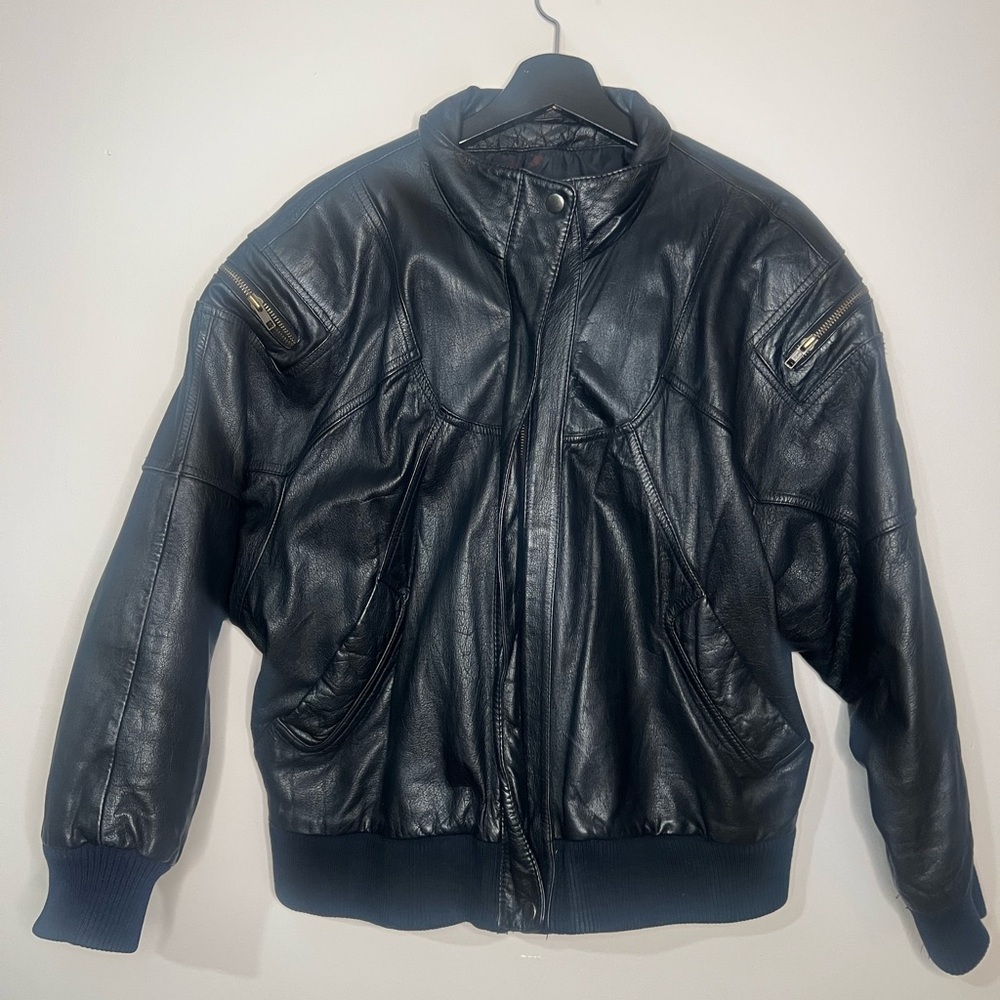 Wilson’s Men's Black Leather Jacket